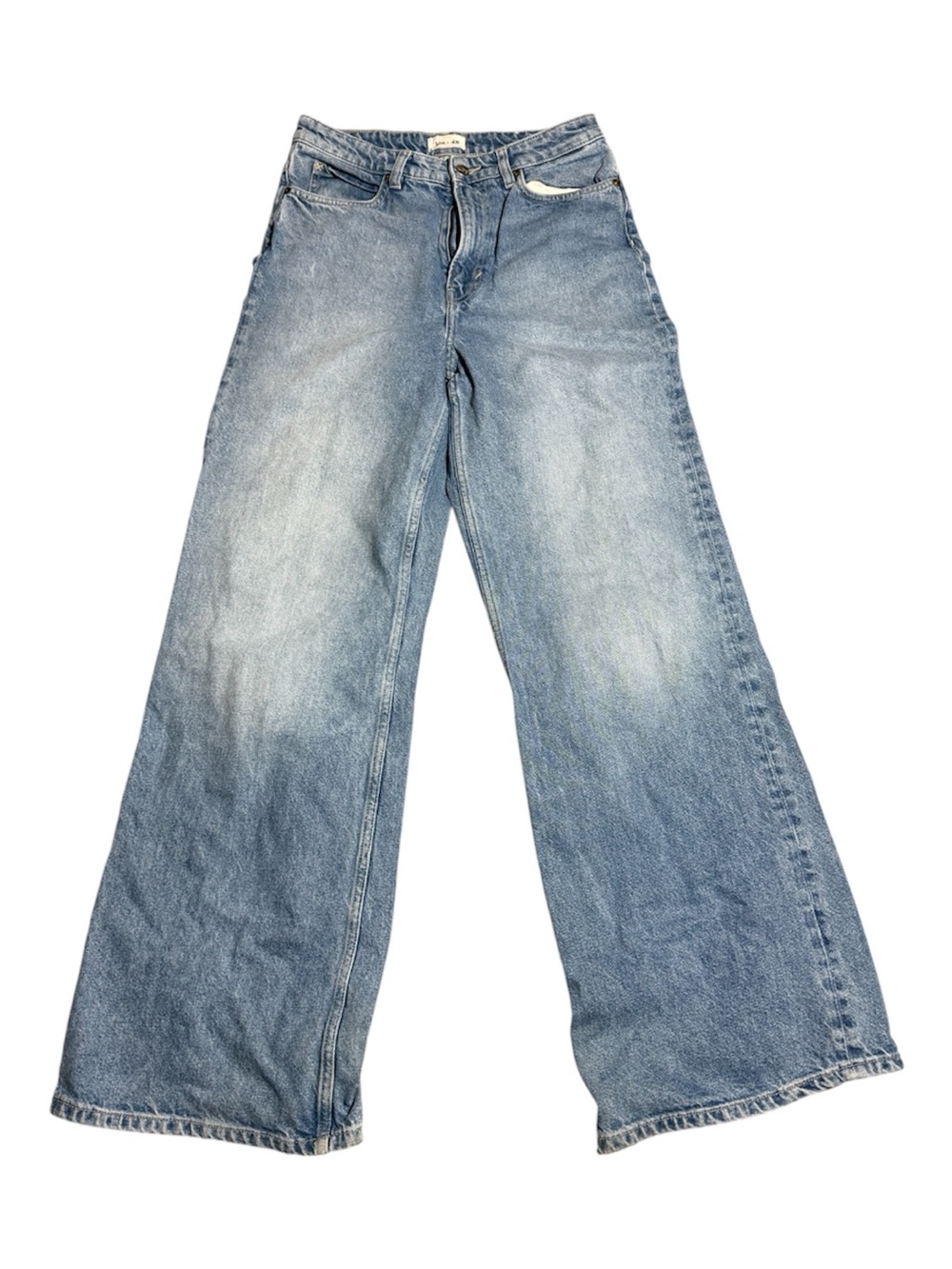 Lee x H&M Women’s High Rise Wide Leg Jeans Size 6 Light Wash 31.5” Inseam